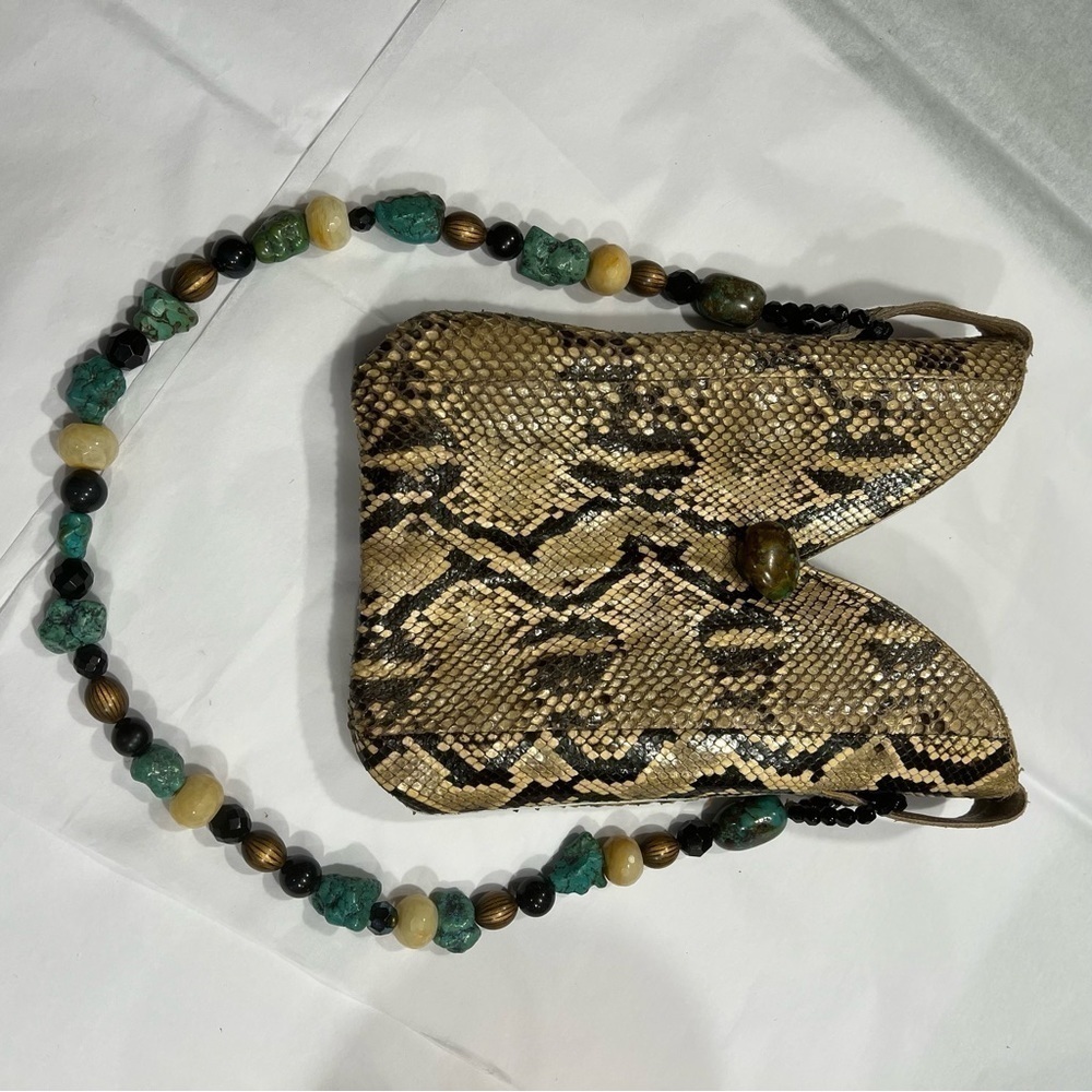 New Mini Western Cowboy Python Boot Bag - Picture 5 of 6